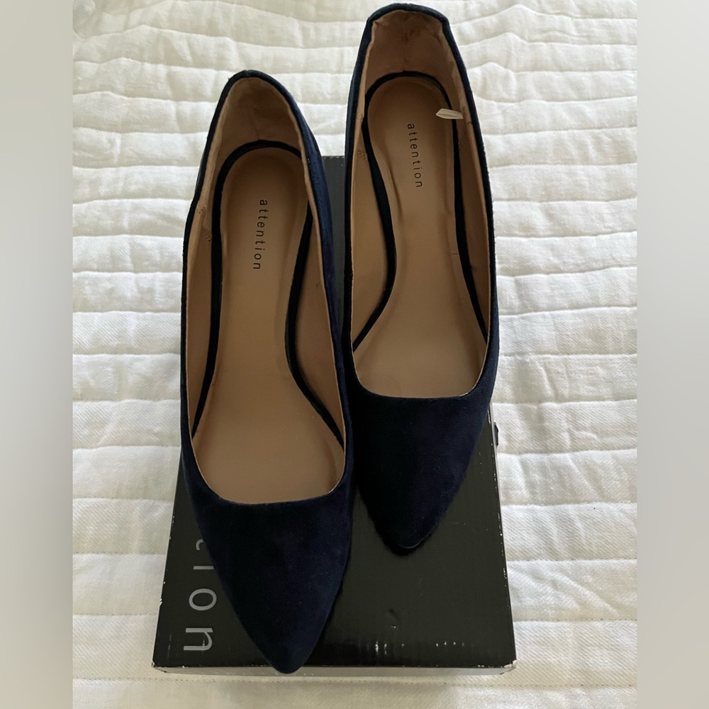 Blue “Suede” Shoes